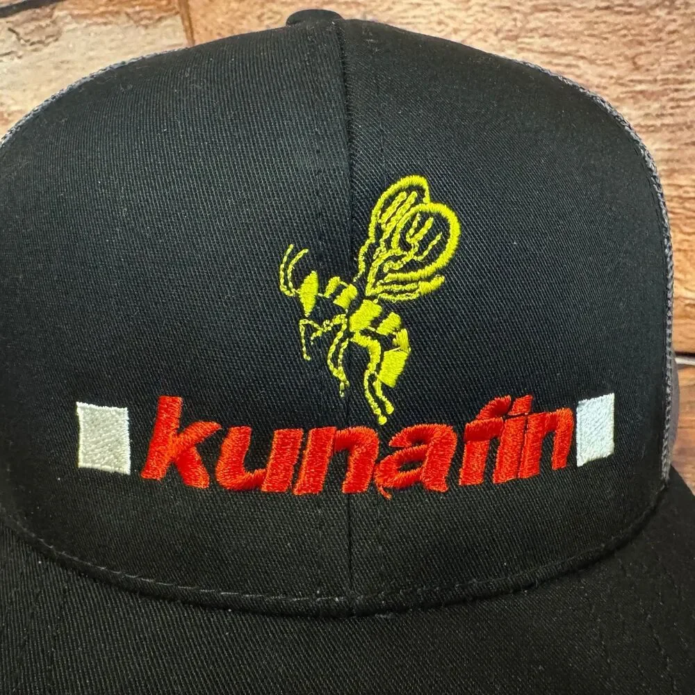 Pacific Headwear 104C Pro Model Kunafin Bee Trucker Hat Snapback Men's Black
